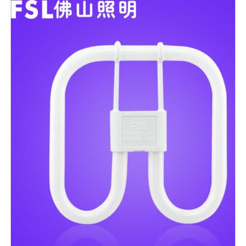 21W 28w 38w Ballast 2d lamp three color square energy-saving fluorescent tube FEL four-pin butterfly tube living room