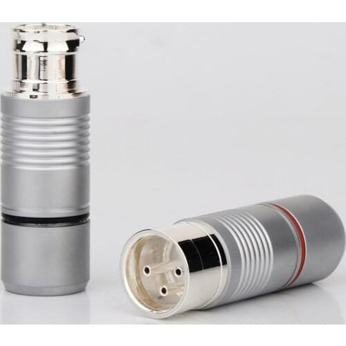 4pcs Hi-End Silver plated Tellurium Copper Male female XLR Connector audio XLR balance plug connector for hifi plug