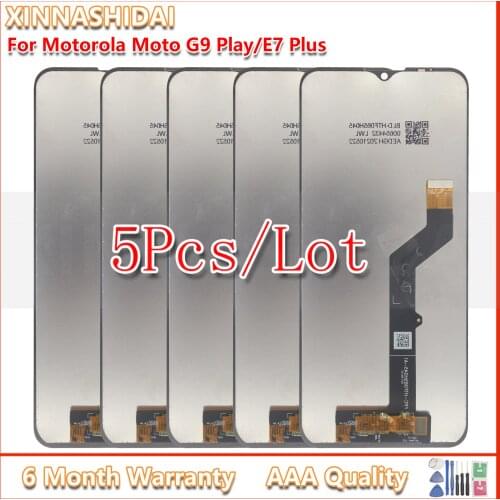 5 Pcs For Motorola Moto E7 Plus XT2081/G9 Play XT2083 LCD Display Touch Screen Digiziter Assembly
