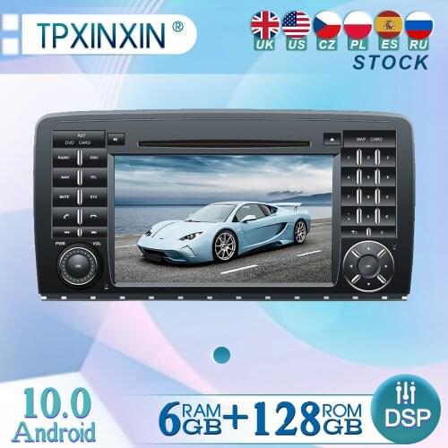 6+128GB For Mercedes-Benz ML 2014 Android 10 Radio Player Car GPS Navigation Head Unit Radio with Screen WIFI DSP CARPLAY