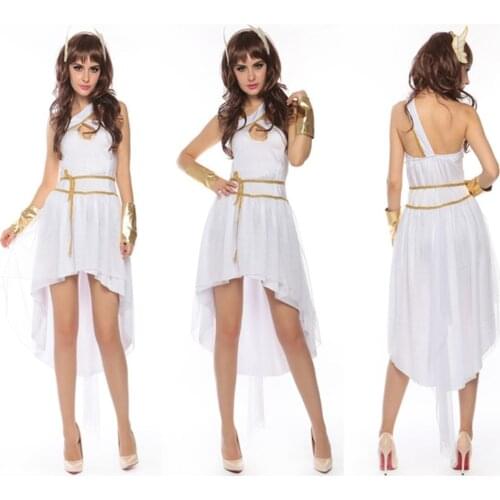 Athena Dress Halloween Stage Greek Goddess Adult of The Statue of Liberty Cosplay