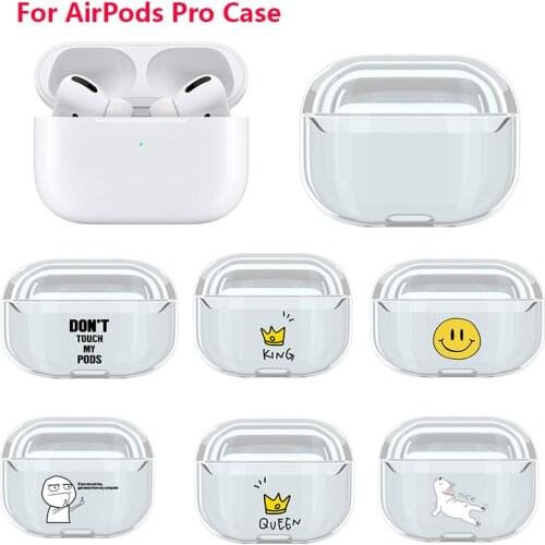 Painted Case For airpods pro Case Cute Cartoon Transparent Soft Cover for apple airpods pro 3 headphone Protective Covers Hoesje