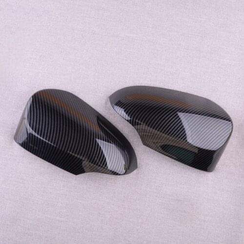 CITALL Rearview Side Door Mirror Cover Trim Fit for Toyota Camry 2012 2013 2014 2015 2016 2017 Carbon Fiber Style
