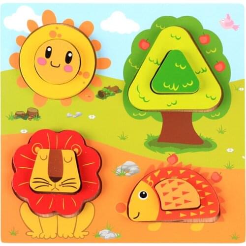 Children DIY Stereo Puzzles Kids Toddler Preschool Learning Education Toys Set Games and Puzzles for children kids gifts