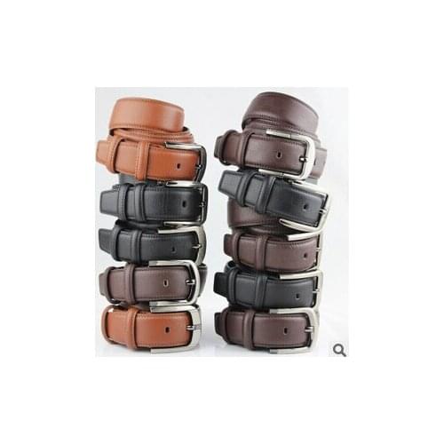 DKBLINGS mens fashion waist belt formal suit decoration belt all match real leather belt 3.8CM
