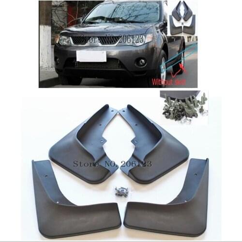 Mud Flap For Mitsubishi Outlander 2006 2007 2008 Front Rear Molded Car Mud Flaps Mudflaps Splash Guards Mudguards Fender