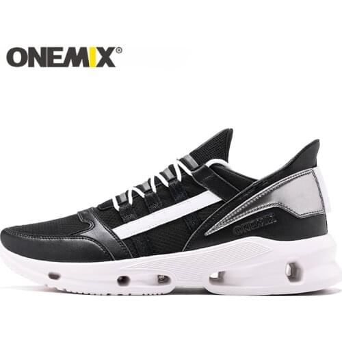 ONEMIX Luxury Sneakers Women Black White Comfortable Breathable Mesh Flats Female Platform Outdoor Sport Running Shoes for Women