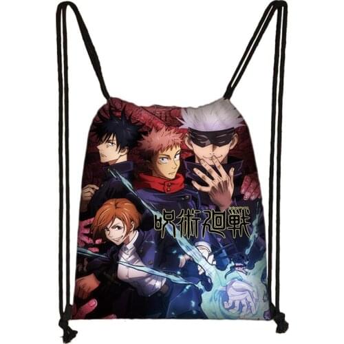 Jiu-Jitsu Kaisen Polygonum Cuspidatum Drawstring Pocket Fu Heihui Fashion Backpack Russula Rosa Convenient Drawstring Bag
