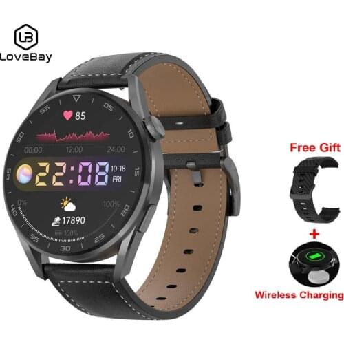 Men Smart Watch Wireless Charging 390*390 Retina Screen IP68 Bluetooth Call Music Player 100+ Watch Customs Face Smartwatch