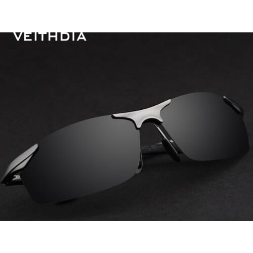 VEITHDIA Brand Aluminum Polarized Sunglasses Sports Men Sun Glasses Driving Glasses Goggle Eyewear Male Accessories shades 6529