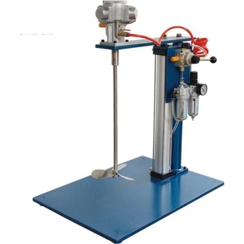 Stainless steel Desktop Pneumatic Lifting Mixer 0-900 RPM Revolving speed Printing Ink Mixer