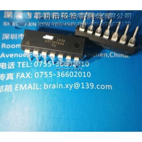 New Original Non-counterfeit ATTINY84A-PU ATTINY84A DIP (Please contact us to get VIP bulk price if you need more)