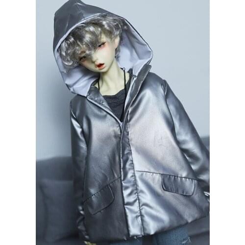 BJD Doll clothes suitable for 1-31-4 uncle silver gray windbreaker jacket doll accessories