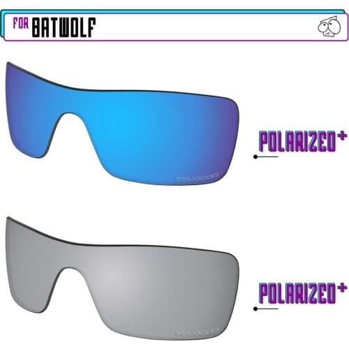 EZReplace Anti Seawater Polarized Replacement Lenses for - Oakley Batwolf Sunglasses - Sir P Plus-Blue P Plus