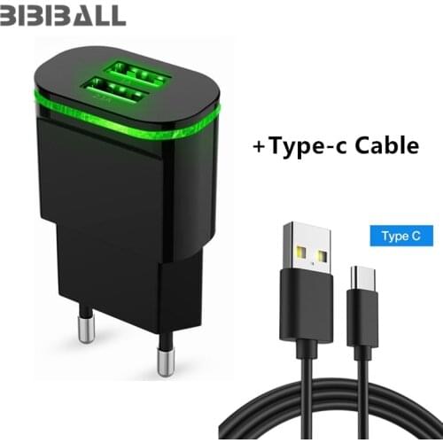 USB C 3.1 EU Plug Portable USB Charger with Type C USBs for XIAOMI mi 8 a1 Sony Xperia XA1 G3121 G3123 G3125, XZs G8231 G8232