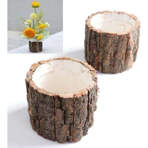 Christmas Flower Arrangement Bucket Wooden Handmade Gift Box Christmas Decoration