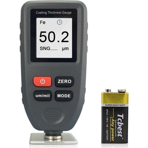 HOLDPEAK HP-1001 Paint Coating Thickness Paint Gauge, Auto Fe & NF 2 in 1 Sensor,Thickness measuring range 0-1300um / 0-51.2mil