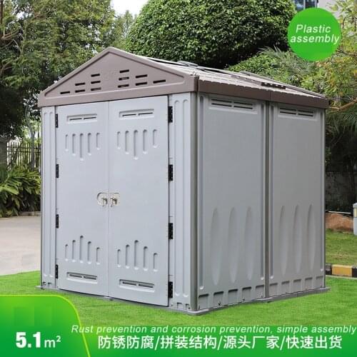 Outdoor Garden Shelter Plastic Mobile Villa Storage Room Courtyard Disassembly Sundries Tool Shed Tiny House Case Prefabricated