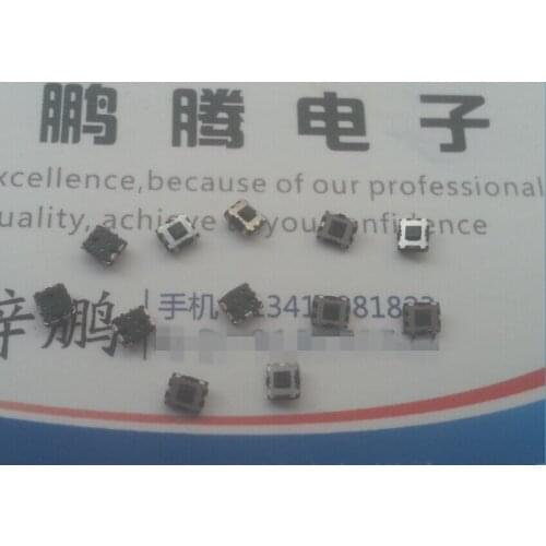 10PCS/lot Imported from South Korea square miniature tact switch 3*3.3*1.5mm patch with column mobile phone button jog