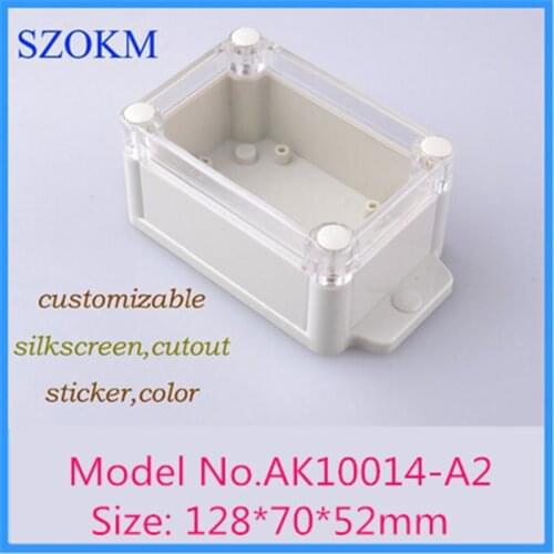 128*70*52mm szomk IP68 wall mounting waterproof control enclosure (4 pcs) electric distribution box diy outlet enclosure
