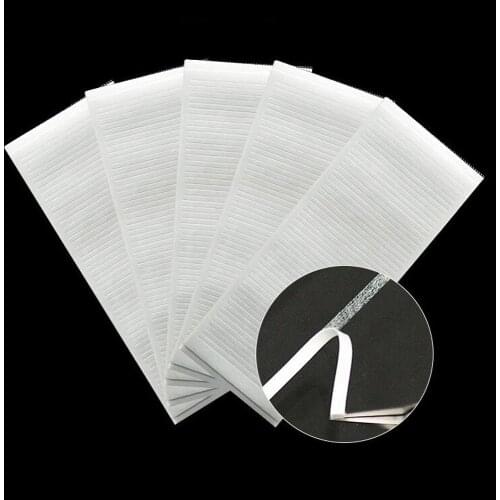 250 strips Easy Fan Tapes Volume Lashes Storage Sticky Strip Individual Grafting Eyelashes Tapes Lash Extension Supplies