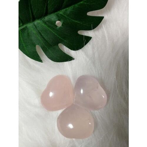 5pcs 100% Natural Unique Heart Shaped Love Rose Quartz Crystal Collectors Pack Meditation Reiki Healing Chakra Wholesale