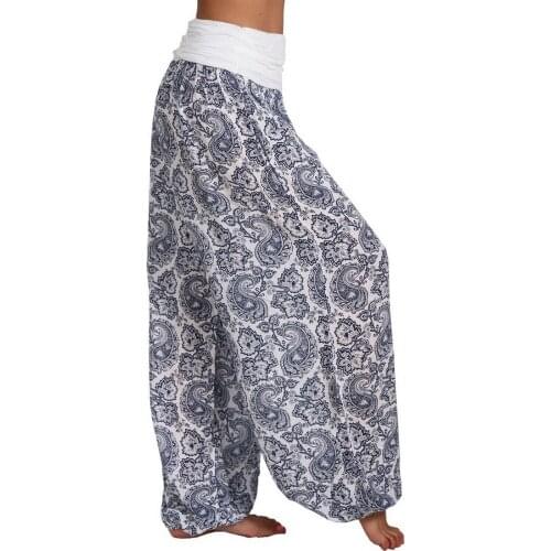 CALOFE Women's Trousers Harem Pants