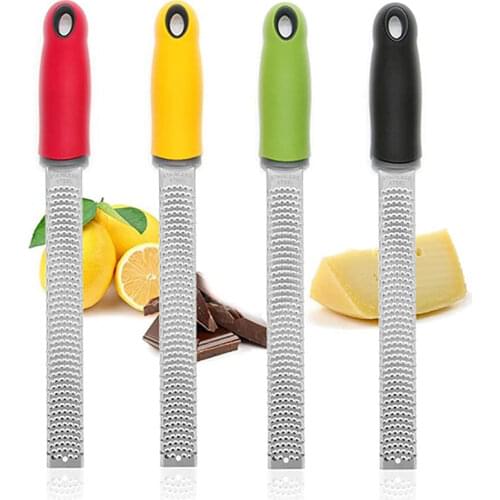 Citrus Lemon Zester & Cheese Grater-Parmesan Cheese, Lemon, Ginger, Garlic, Nutmeg, Chocolate, Vegetables, Fruits, Kitchen Tools