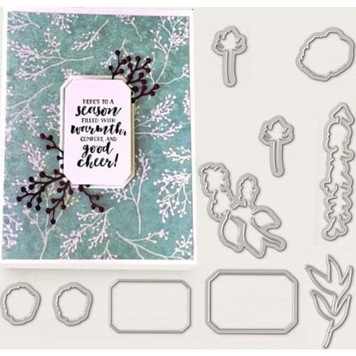 FLOWER SEASON Metal Cutting Dies and Stamps Stencil Dies for DIY Scrapbooking dies Decorative Embossing dies Paper Card Making