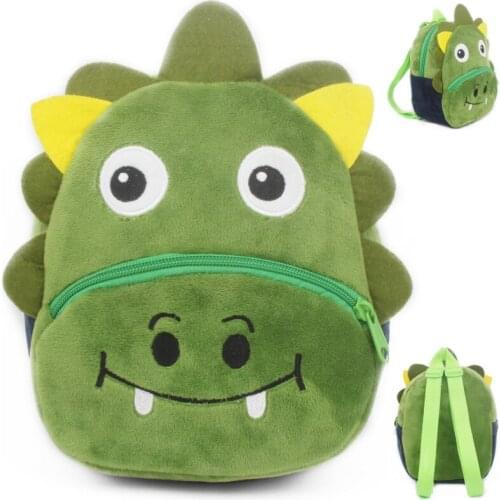 Kids Dinosaur Children Backpack Toddler Animal Plush School Bags Baby Kindergarten Preschool Bag Schoolbag for Boy Girls