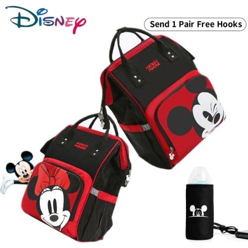 Disney Mommy Bag USB Diaper Bags Baby Care Large Capacity for Mom Backpack Mummy Maternity Wet Bag Waterproof Baby Pregnant Bag