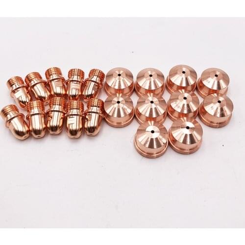 20pcs Electrode PR0101 and Nozzle PD0101 for Trafimet A101/A141/P101/P141 plasma cutting consumables