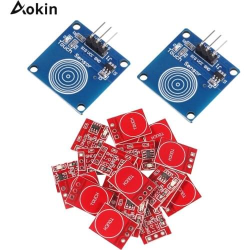 10pcs TTP223 TTP223B Capacitive Touch Switch Button Sensor Module Self-Locking/No-Locking Single Channel for Arduino