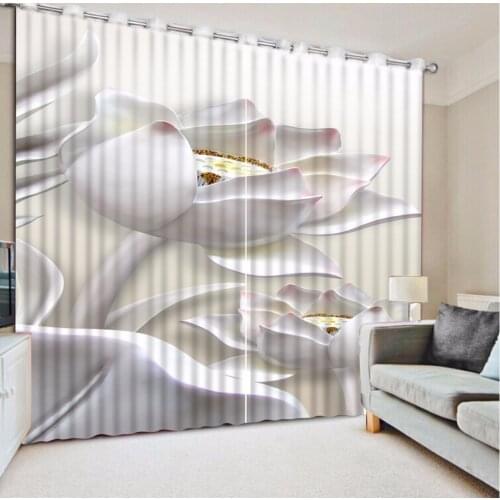 European Blackout Polyester/cotton 3D Curtain Decoraion Home Hotel Cafa Office Fashion Luxury Photo Curtain For Living room