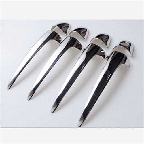 Chrome Car Stying Trim Handle Cover For Toyota RAV4 RAV 4 xa40 2013-2018 Exterior Car side door Handle Cover Trim Sticker