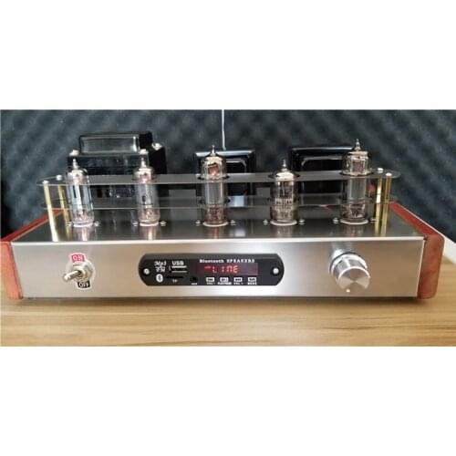 6N2 6P1 Luxury 5.0 bluetooth tube tube amplifier fever kit, lossless U disk playback, bile rectifier amplifier