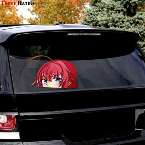 Three Ratels FC110 Rias Highschool DXD Hero Sexy Girl Peeker Decal Waterproof Body For Personality Car Sticker Suitable For Van