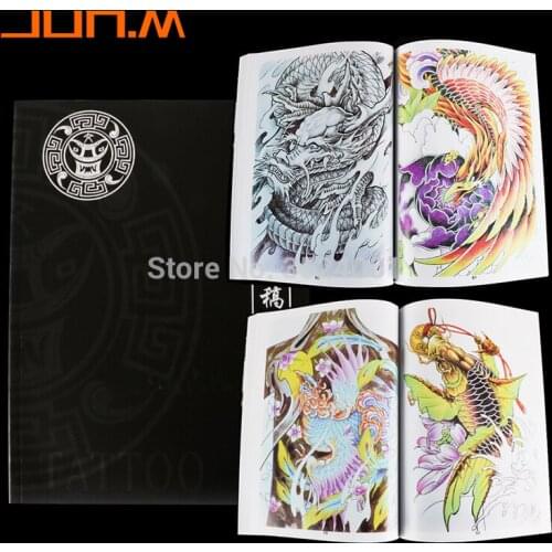 Newest Tattoo Teaching Book Basic teaching of tattoo techniques and manuscript painting A4 Size 72 Pages Free Shipping