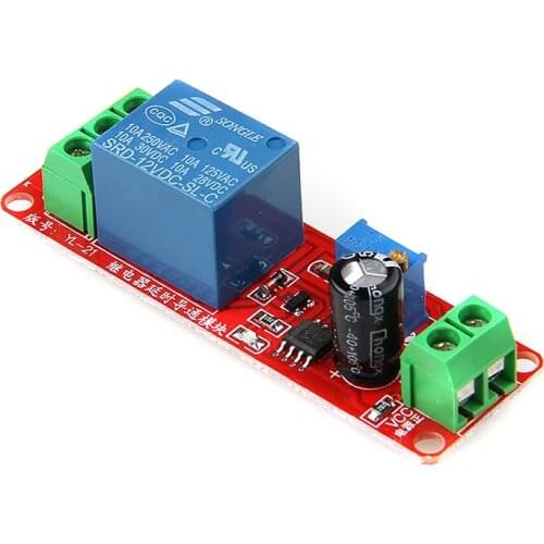 2021 New 12V NE555 Oscillator Delay Adjustable Timer Relay Switch Module 0-10 Second