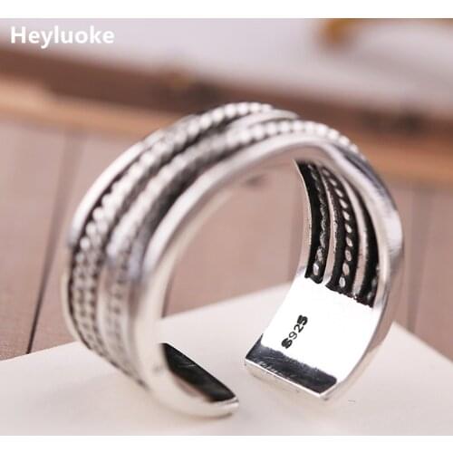 2019 New Arrival Real Anel Masculino Rings 100% Rings Twisted Strip Jewelry Open Ring For Lover Best Gift