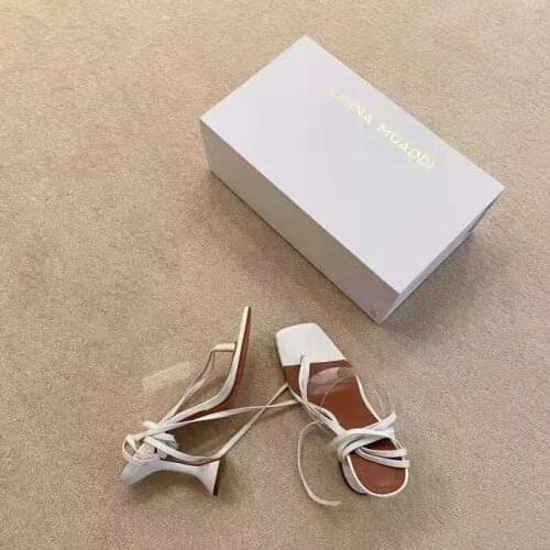 New Season Shoes Zula Pvc And Leather Sandals 95mm Flared Heels Clear Pvc Strap White Leather Zula Real Photos