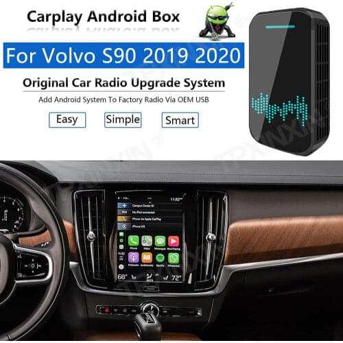 Radio Upgrade Carplay Android Auto Audio For Volvo S90 2019-2020 Apple Wireless AI Box Car Multimedia Player GPS Navi