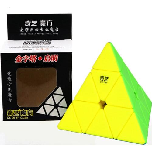 [Picube] Qiyi Qiming Jelly Pyramid Speed ​​Cube Stickerless Pyraminx 3x3 Magic Cube Puzzle Toys for Kids Adult Student