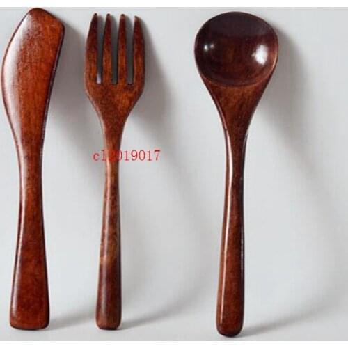 Portable spoon fork wooden knife wooden tableware
