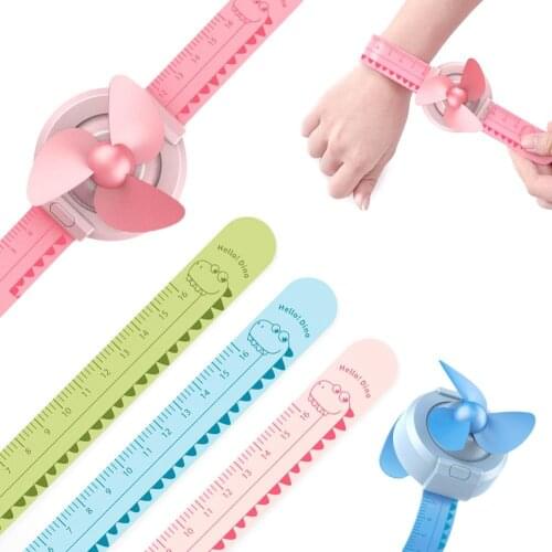 Handheld Electric Mini Watch Simple Fan Portable Summer rechargeable USB Folding Fashion Pocket Small Fan