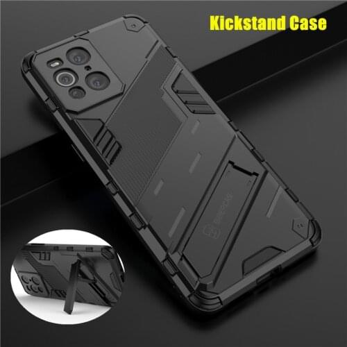 Rugged Shockproof Phone Case For Oppo Find X3 Light Slim Stand Holder Cover for OPPO FindX3 X3 Pro Bumper Hard Armor Full Coque