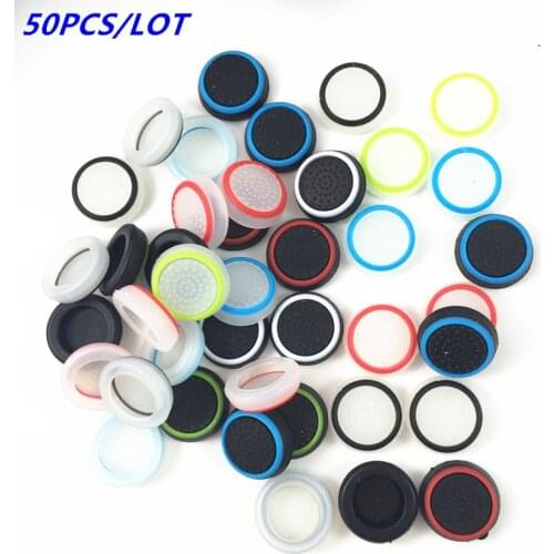 50pcs Silicone Analog Controller Thumb Stick Grips Cap Cover Grip for Sony Play Station 4 PS4 PS3 Xbox one Xbox 360 Thumbsticks