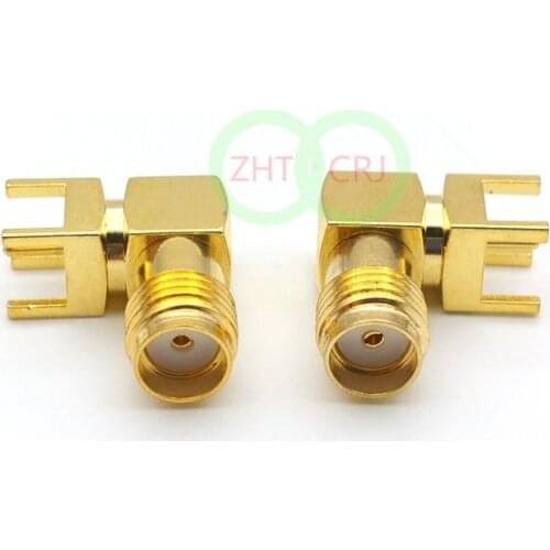 SMA female right angle solder for PCB mount connector Adapter New