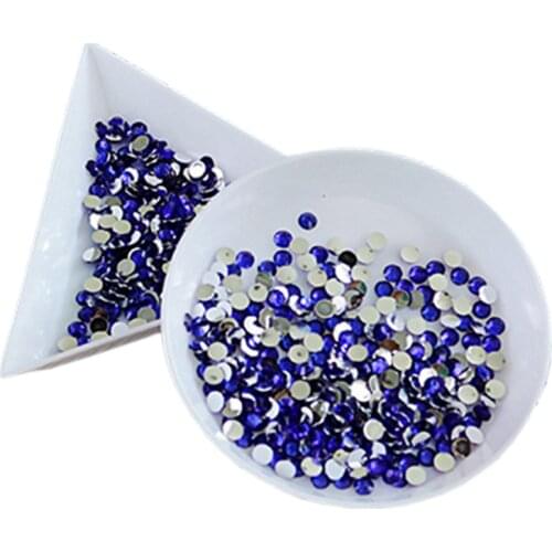 Triangle Plastic Rhinestone Nail Art Storage Box Plate Tray Holder Container Jewelry Glitter Cup DIY Decoration Dotting Tools