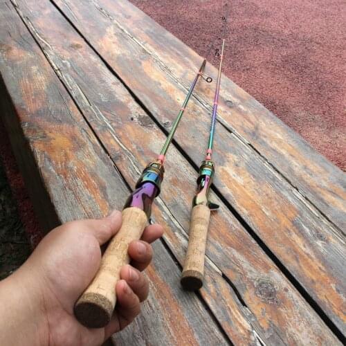 1.8M Colorful High Quality UL Spinning Fishing rod Lure Rod Lure Weight 2-8g Perch Slow Rod Solid Tip child Fishing Pole pesca